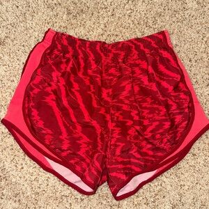 Nike Red Printed Athletic Shorts | Tempo